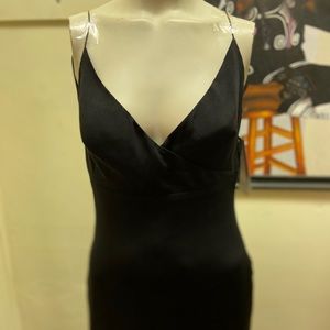 Black Long Backless Dress
